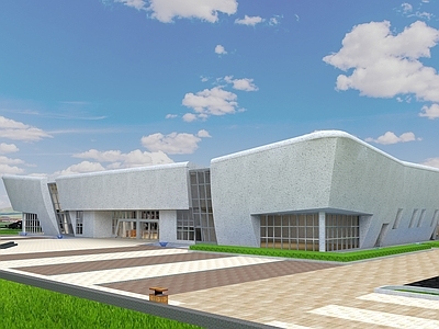现代中式展览馆建筑 革命历史博物馆 红色文化 红色教育基地 博物馆