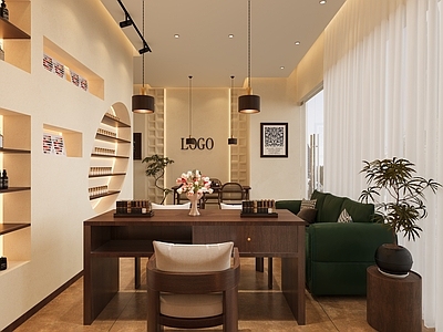现代其他商业空间 美甲店