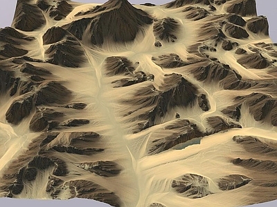 现代其他景观小建筑 小场景地形沙盘