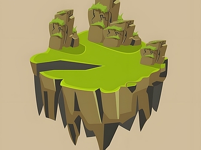 现代其他景观 小场景地形沙盘