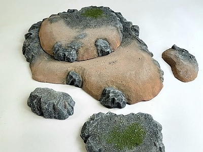 现代其他景观 小场景地形沙盘