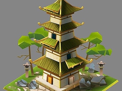 现代其他景观 小场景地形沙盘