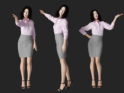 现代办公美女人物