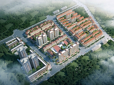 现代高层住宅商业别墅