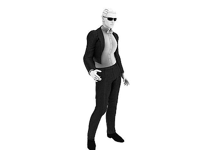 现代虚拟人物 男性塑料模特