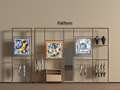 现代其他架子 展架 现代丝巾展示架
