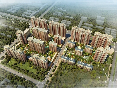 欧式高层住宅 欧式商业住宅小区