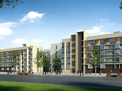 现代风格学校宿舍