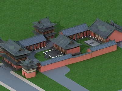 中式博古架 寺庙 古建筑