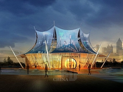 现代艺术风格建筑 生活馆 展览馆建筑
