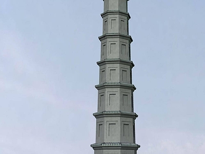中式艺术风格建筑 中式塔 佛塔 宝塔