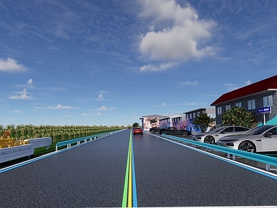 中式复古其他小品 乡村道路小品 乡村景观 乡村地面彩绘 网红哪吒打卡墙