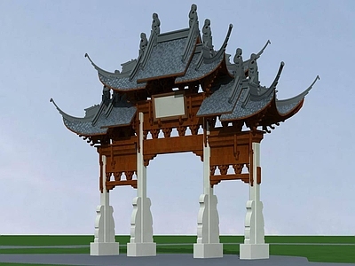 中式牌楼牌坊 牌坊