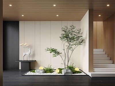 现代室内景观 现代室内景观造景 景观造景 景观植物 苔藓景观 景观小品