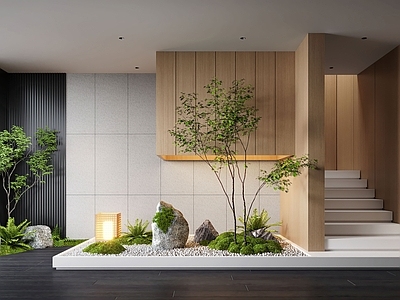 现代室内景观 现代室内景观造景 景观造景 景观植物 景观小品 苔藓景观