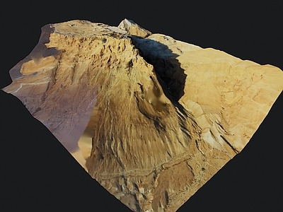 现代山 荒漠地形景观 山体山脉