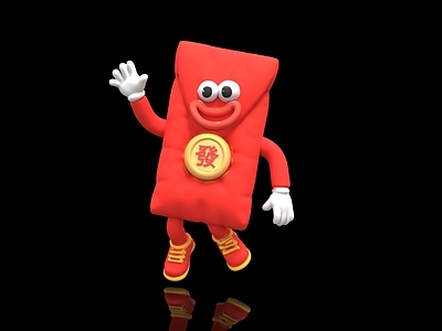 现代其他美陈 红包人偶 红包气模