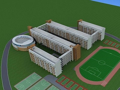 现代学校外观 学校