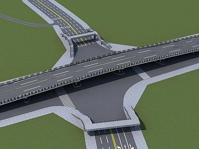 现代桥 天桥 道路 高架桥