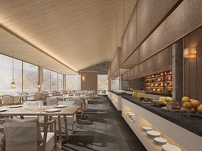 现代侘寂其他餐饮空间 餐饮