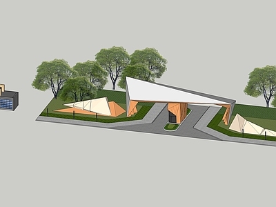 现代其他门 大门 小区住宅大门 公园大门