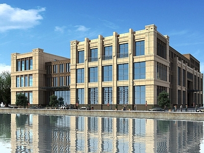 欧式古典欧式商业公建商场办公楼