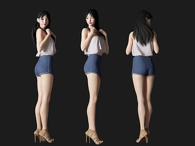 现代微笑美女人物