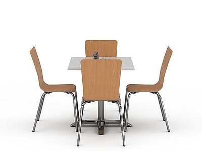 现代其他景观小品 麦当劳桌椅