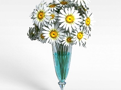 现代佛龛 白色雏菊花