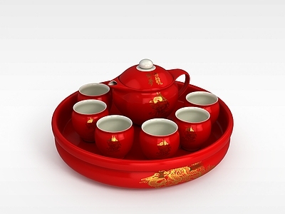 现代麻将桌 中式新年茶具