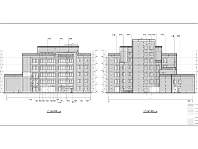 现代学校建筑 中学 综合楼 建筑 装修 施工图