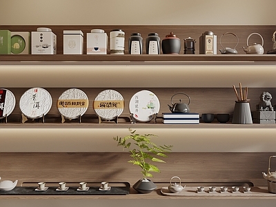 茶具 茶壶 茶杯 茶叶 茶饼 茶具饰品组合