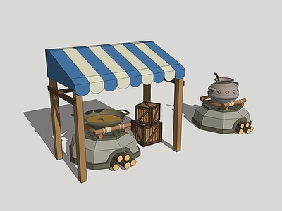 现代营地 野炊小品 营地火锅