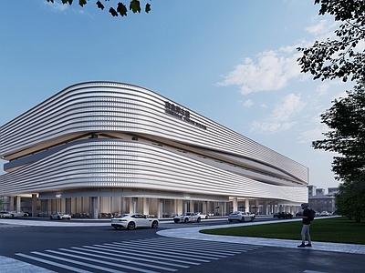 现代停车场 多层商业停车楼 立体停车场