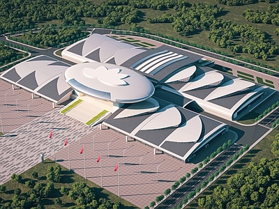 现代其他文体建筑 现代展览中心 文化馆 体育馆 博物馆 艺术中心