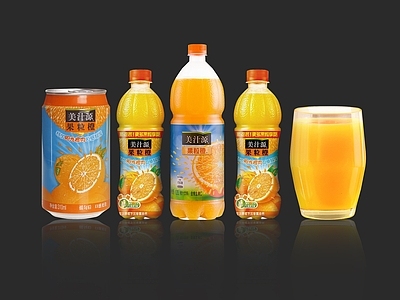 食物饮料 饮料 果味汽水 果汁 果粒橙 易拉罐