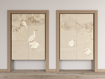 新中式中式窗帘 半帘 短帘 帘子 门帘 布帘