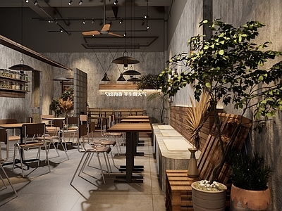 复古工业面馆 复古工业风餐馆