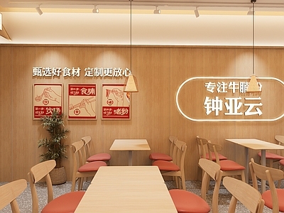 现代原木快餐店 原木连锁社区店 小吃快餐店明档