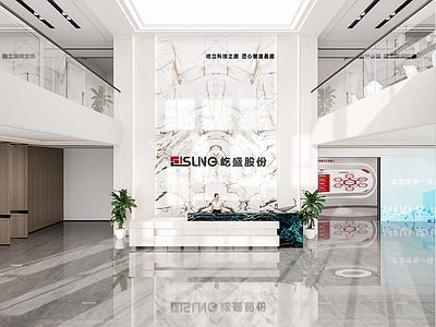 现代办公大厅 大厅 前台