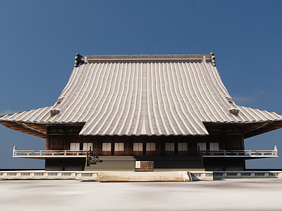 日式古建筑 大雄宝殿