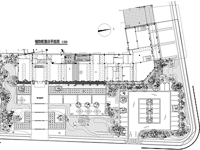 示范区景观 植物种植绿化配置 平面图 展示区样板区 乔木灌木地被铭牌 微地形苗木表 施工图