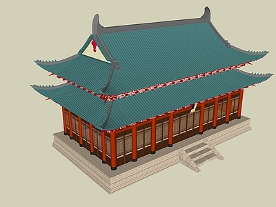 中式古建筑 重檐歇山顶