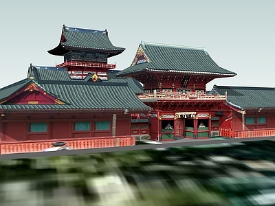 日式古建筑 日本唐风古建