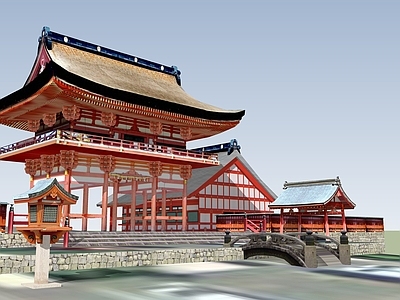 日式古建筑 日本唐风古建
