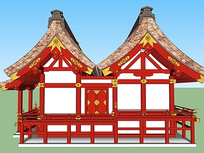 日式古建筑 日本唐风古建