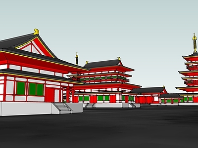 日式古建筑 日本唐风古建