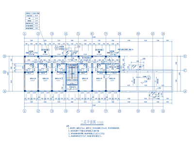 现代办公楼建筑 多层消防站2例 施工图