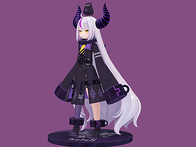 虚拟人物 白发美少女 白发美少女 恶魔女 原神萝莉 动漫女孩