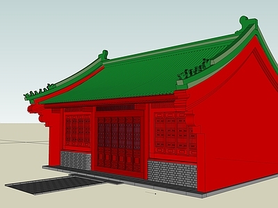 中式古建筑 雷祖殿